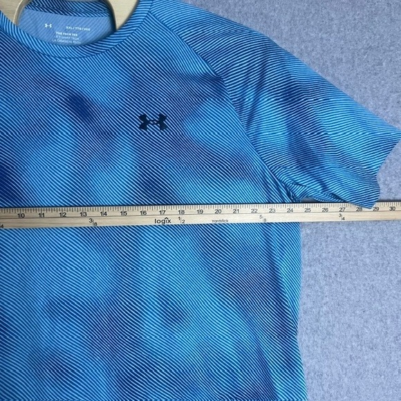 Under Armour Blue Tech Tee Athletic Training Shirt Size XXL - Picture 6 of 7